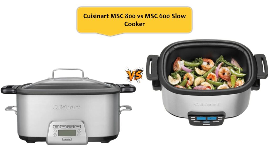 Cuisinart MSC 800 vs MSC 600